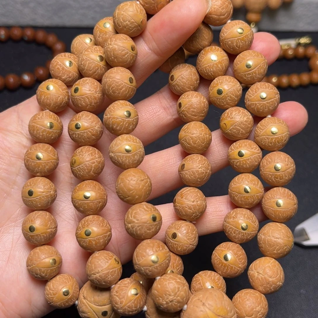 凤眼菩提吊坠12.5mm精品铜钉手串