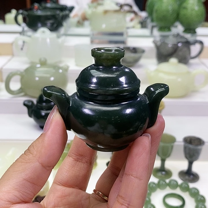未镶嵌和田玉挂件河*香炉