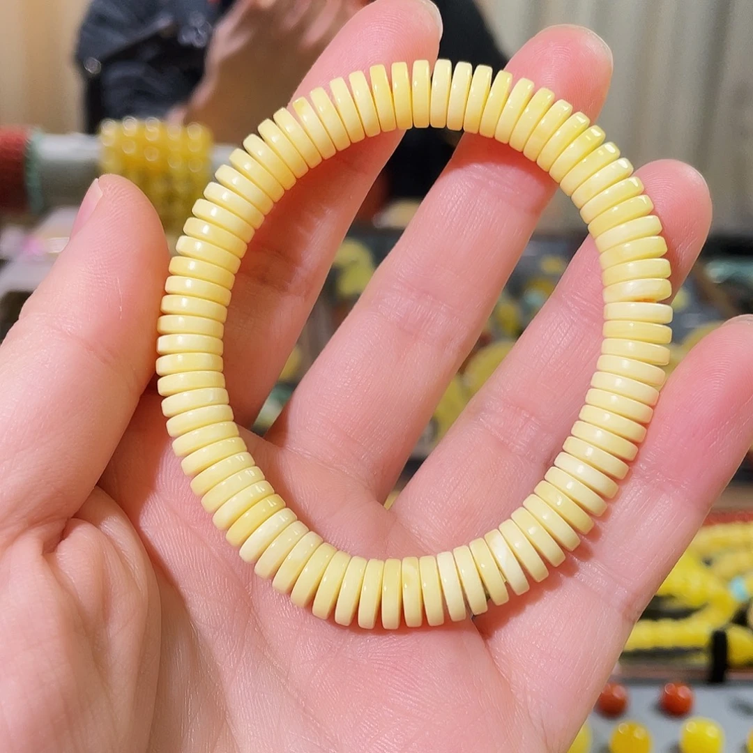 琥珀未镶嵌手链10g