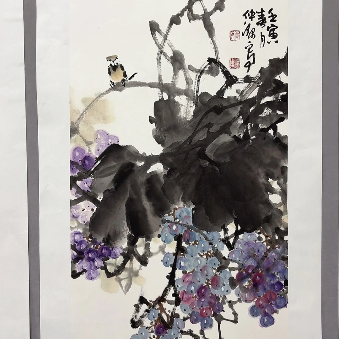 国画亲笔手绘放心去藏