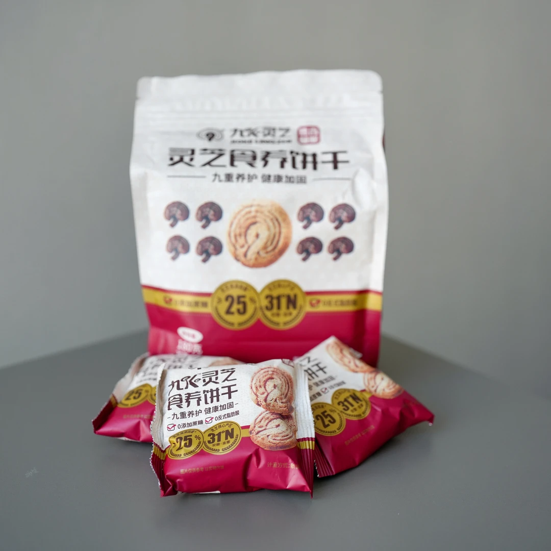 FL 超酥的灵芝食养饼干 0蔗糖 全麦粗粮 180克