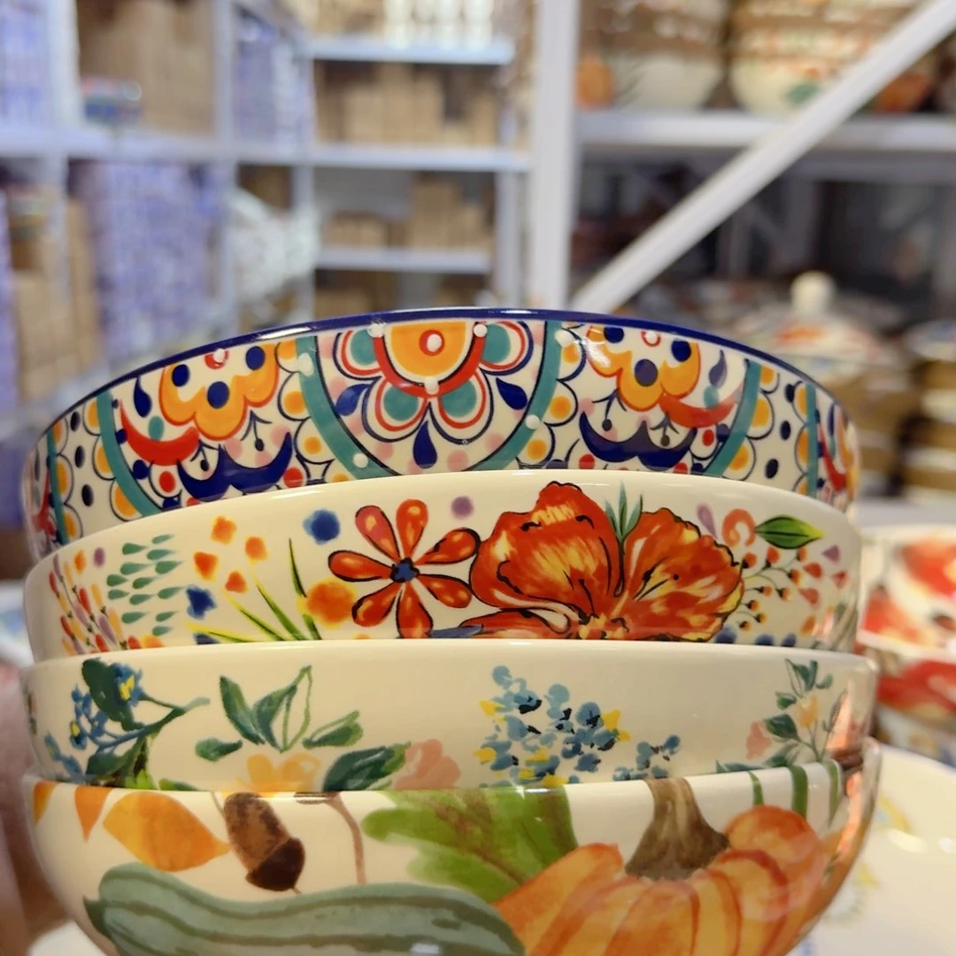 瓷8英寸深盘4只看图