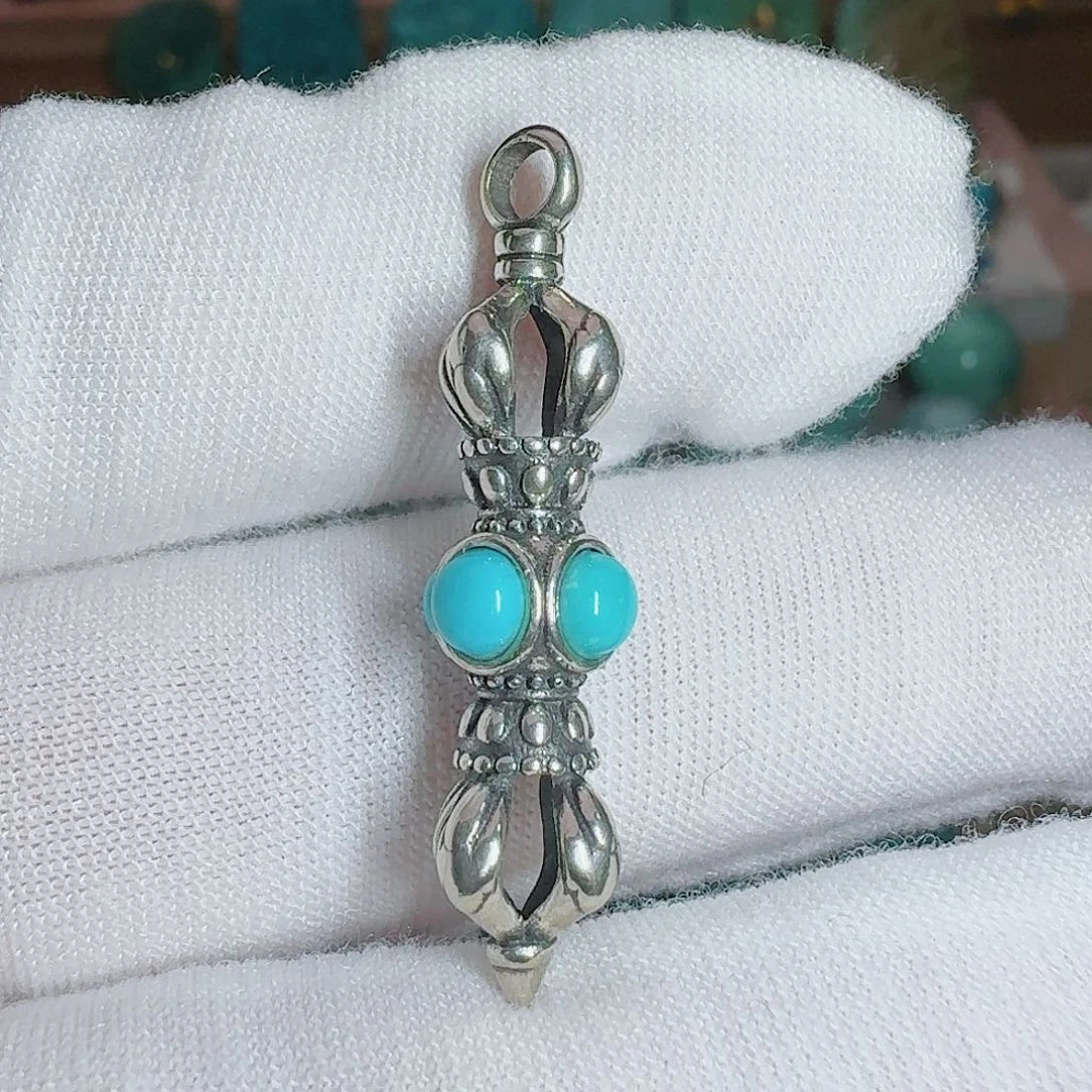 绿松石银S925镶嵌珠宝奇石