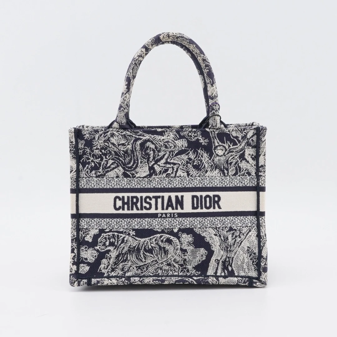 95新 DIOR/迪奥 【白菜】Book 动物园系列小号托特包/BGH401960020