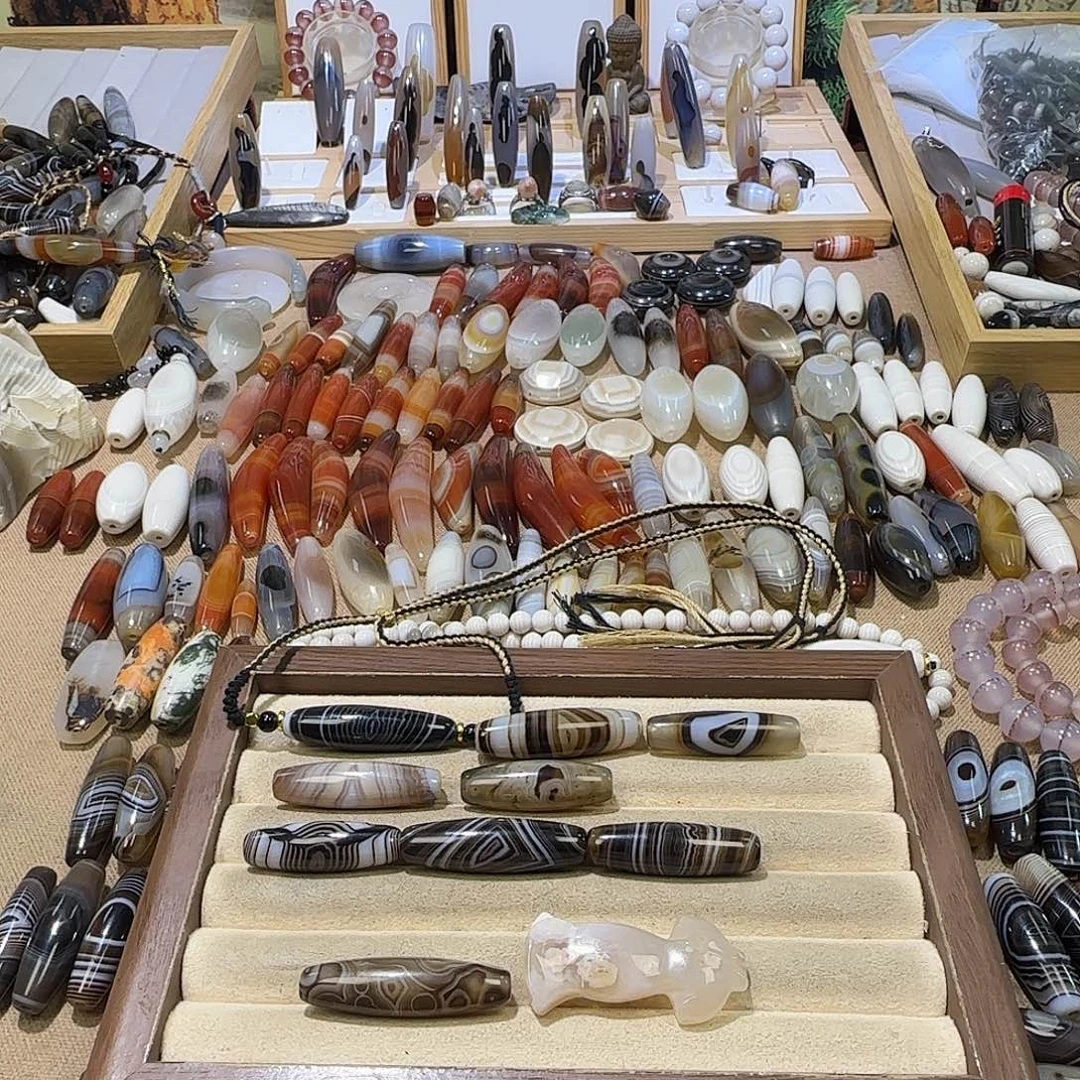 熊***重玛瑙/玉髓未镶嵌颈饰