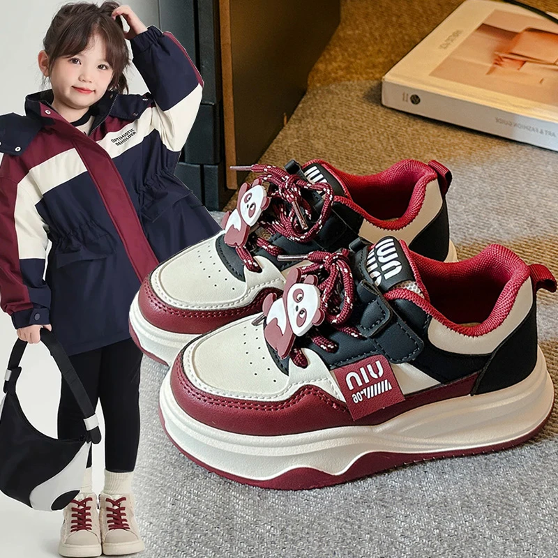 ABCyeef女童运动鞋2025新款儿童春秋中大童男童低帮板鞋单鞋潮