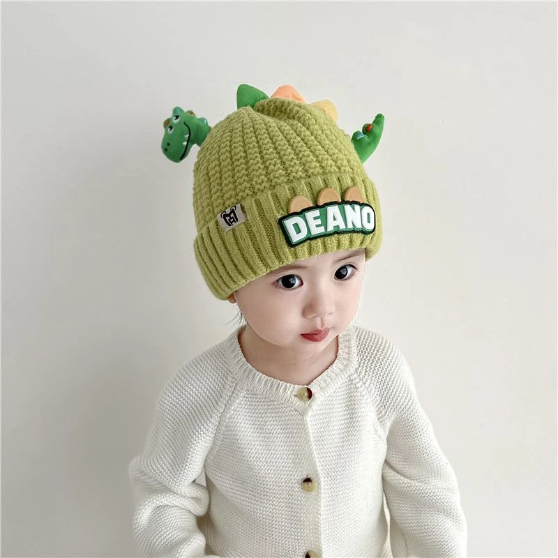 宝宝帽子秋冬季男童女童保暖针织帽子脖套冬天婴儿毛线帽时尚洋气