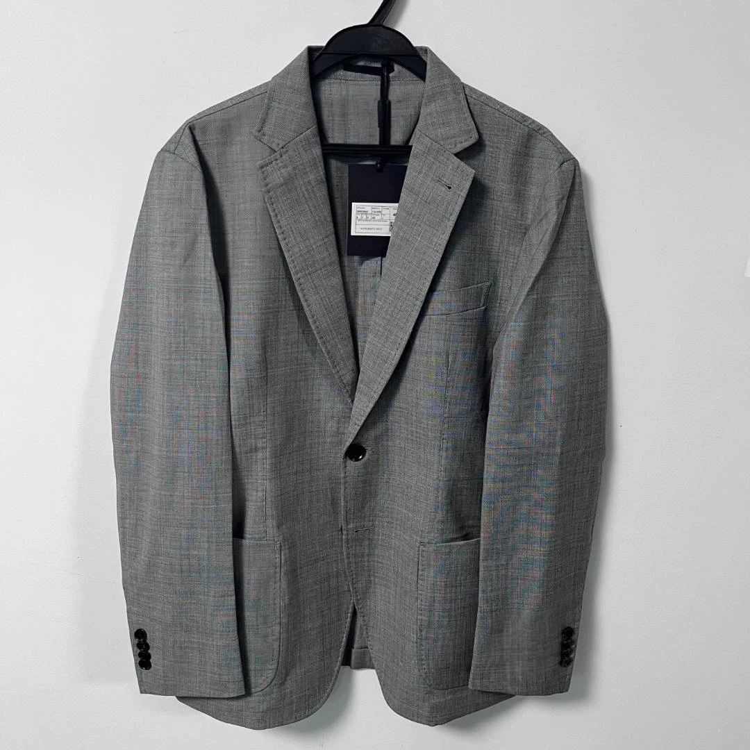 春夏款亚麻商务休闲单西夹克