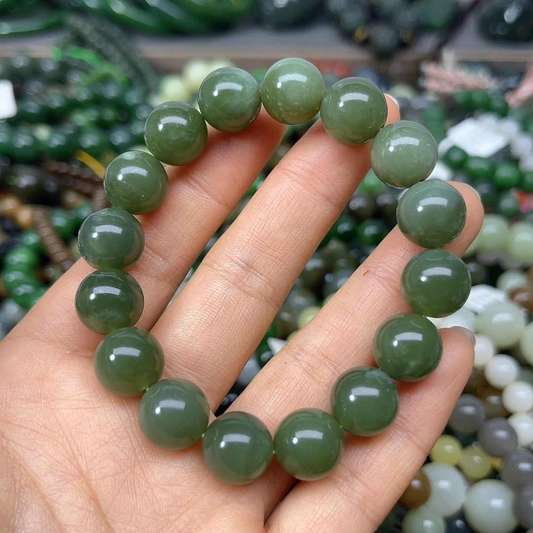 和田玉未镶嵌手链