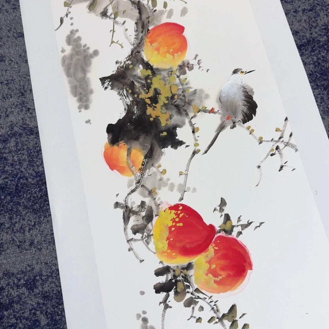 国画国画作品山水花鸟纯手绘