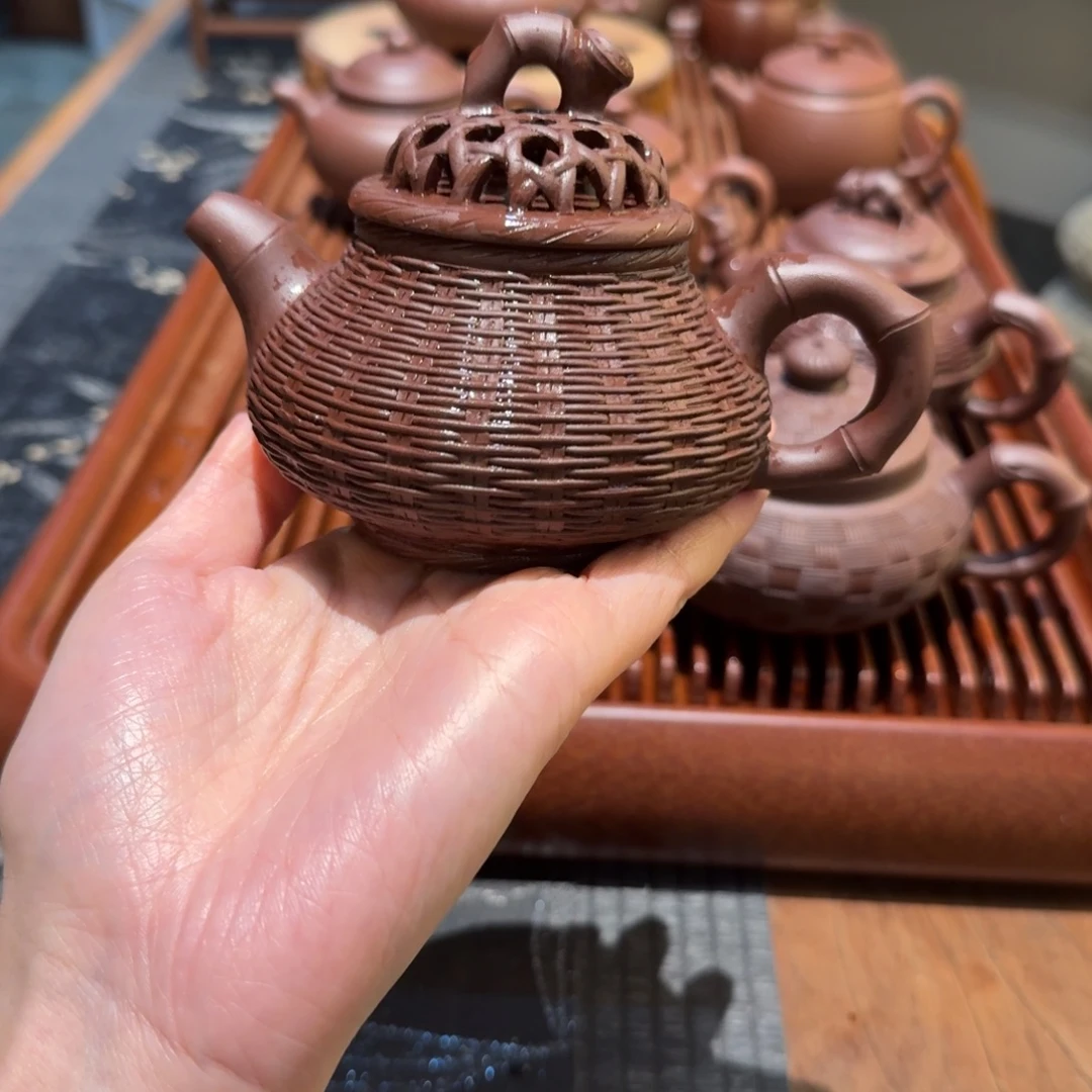 紫砂茶壶柯楠同学爸爸半手工壶