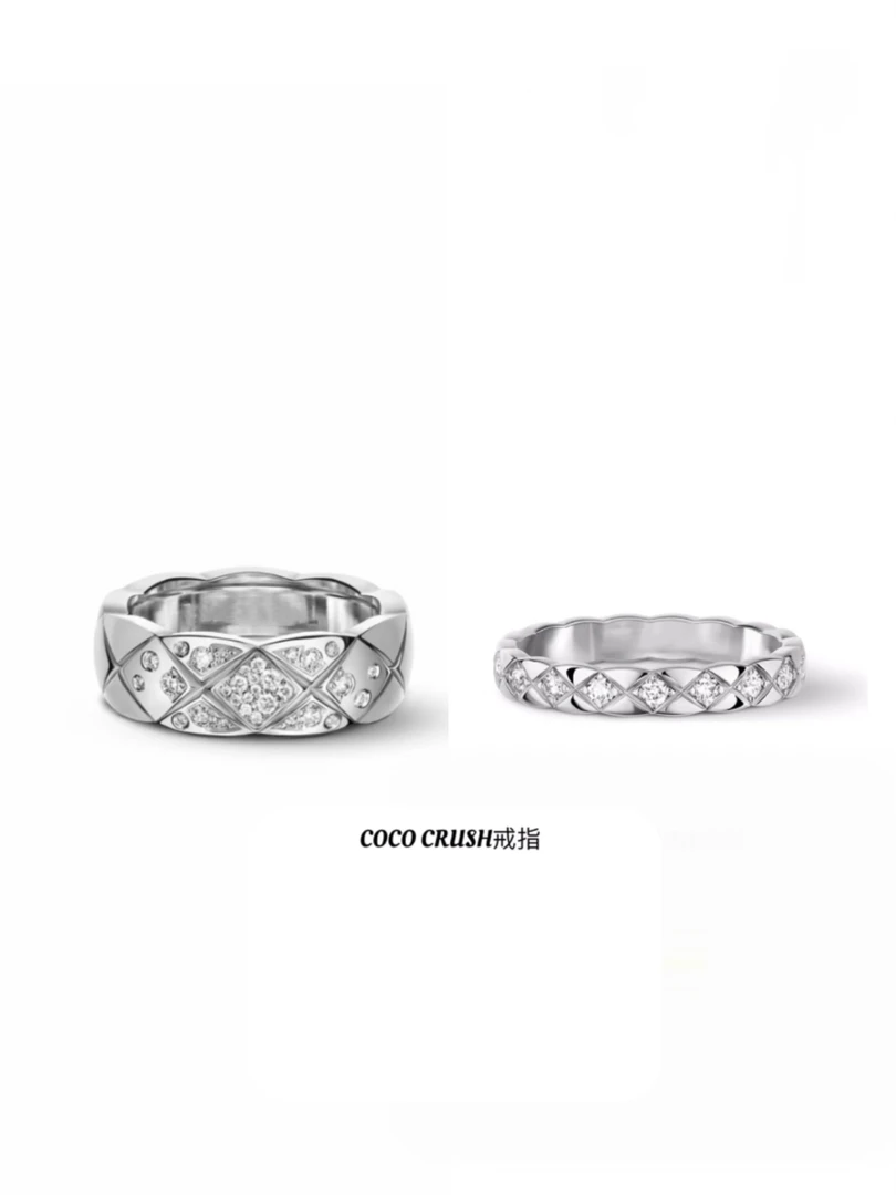 合金戒指 2439【经典菱格纹】交错的线条-天意与幸运