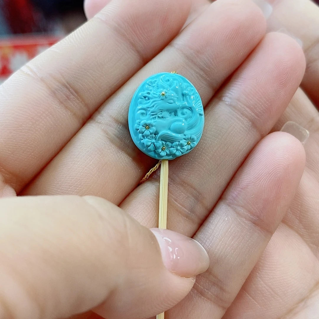 未镶嵌绿松石珠宝奇石