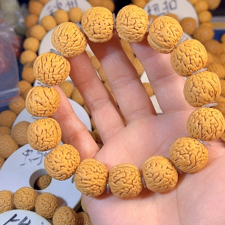 吊坠桃核18➕虎皮肌肉桃核手串