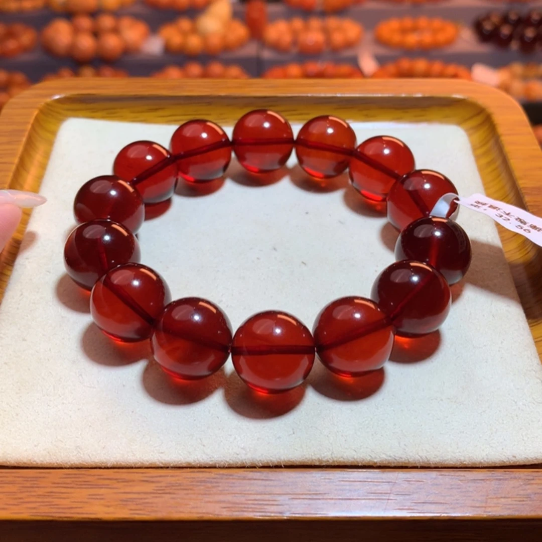 【闪购商品】手串血珀未镶嵌毕*血珀手串