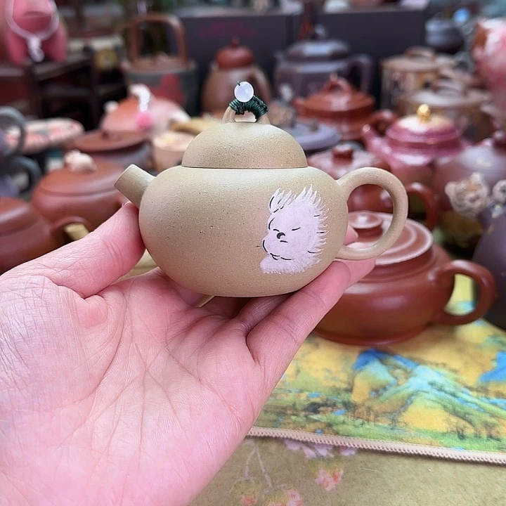 紫砂茶壶潦草狗120c