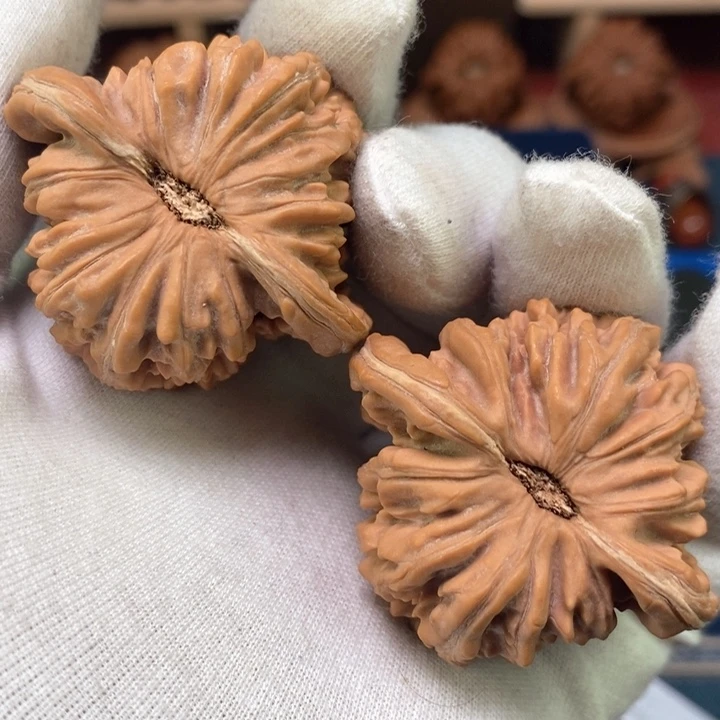 文玩核桃吊坠46全品货头山地红皮一比一四座楼