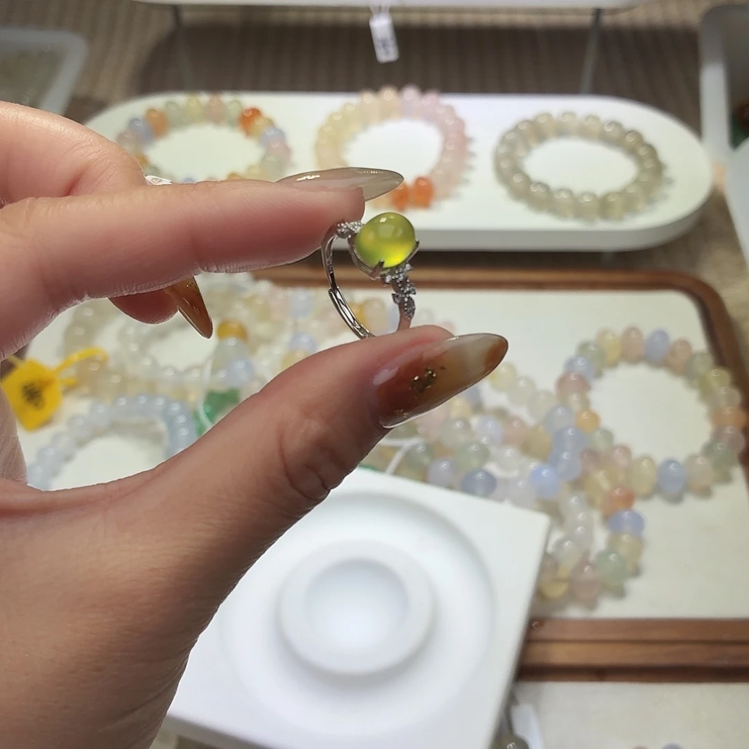 玛瑙/玉髓未镶嵌手链15岫玉镶嵌