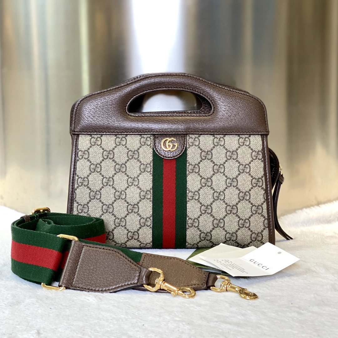 99新 GUCCI/古驰 古有98新古驰手提斜挎包7517