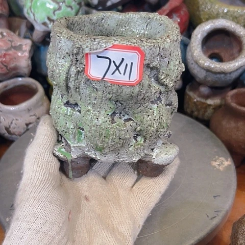 粗陶花盆手工花盆制作