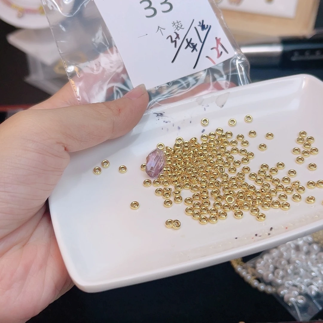 紫晶珠宝半成品银S925镀金镶嵌33