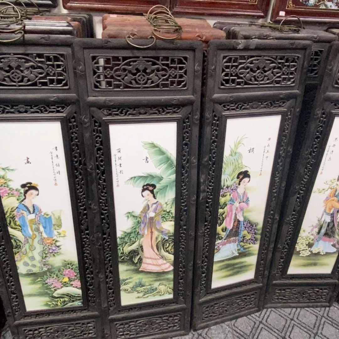 瓷片192*36*1景德镇瓷板画柴窑烧制