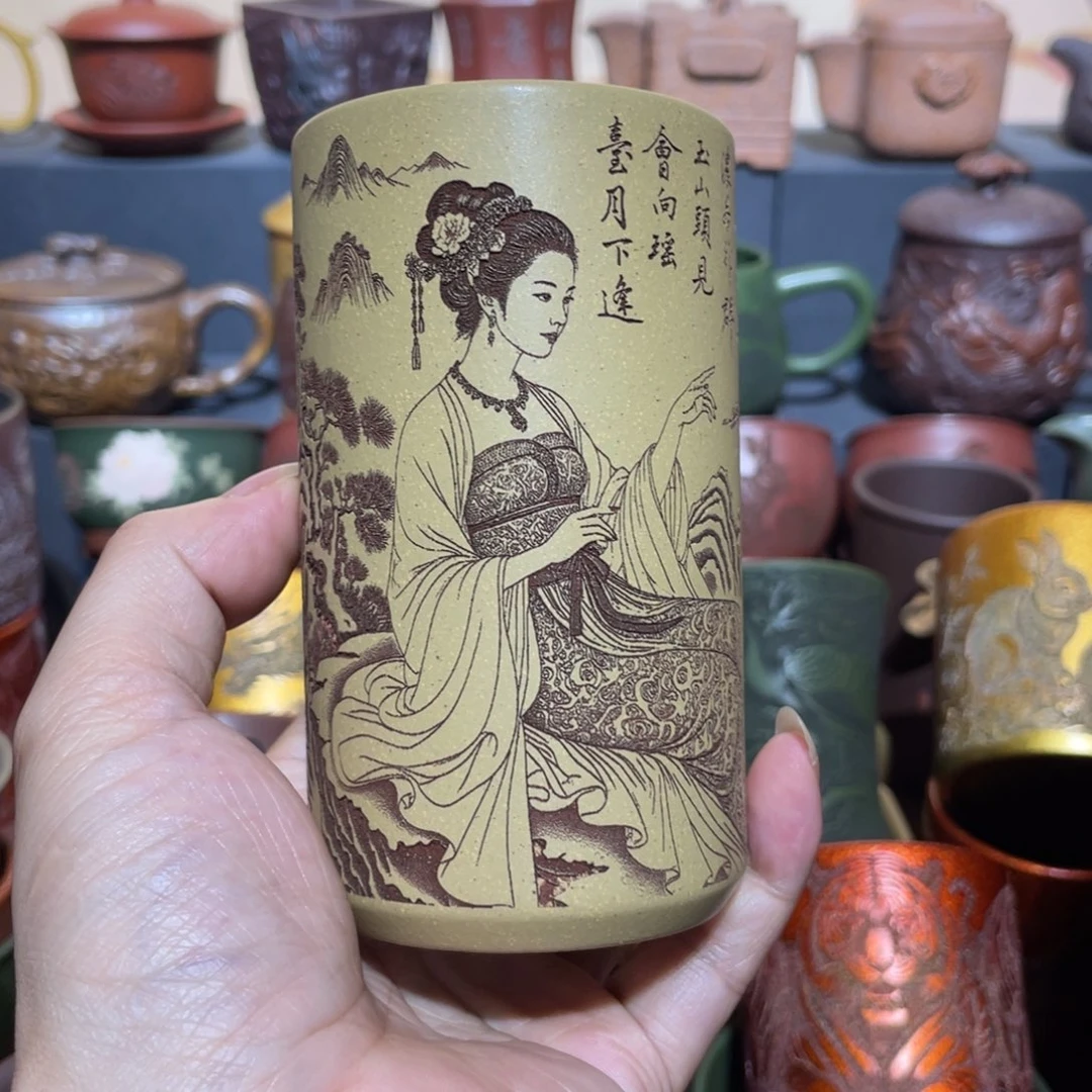 原矿紫砂手工主人杯