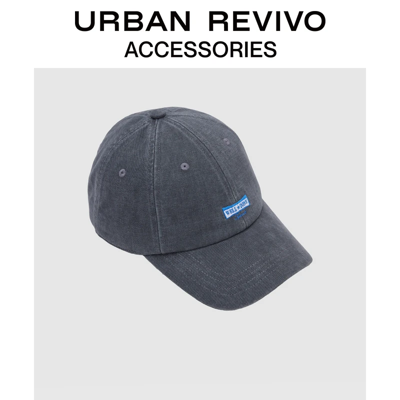 URBAN REVIVO2025春季新款男士撞色字母运动系列棒球帽UAMA50050