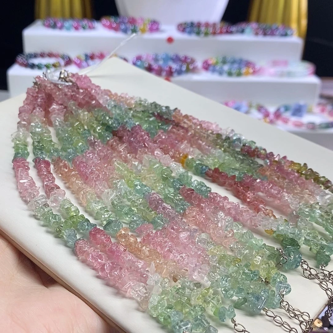 未镶嵌手链碧玺碎碎冰 多样性发其一