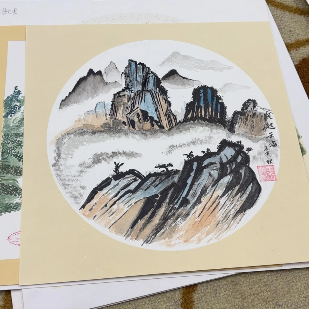 国画33-33卡纸作品艺