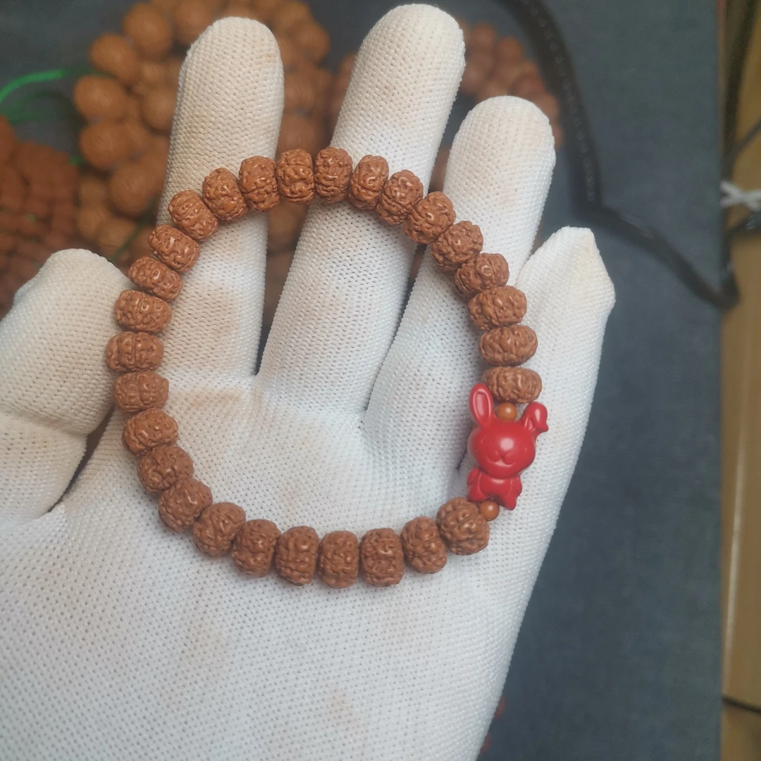 朱砂兔十二生肖小金刚菩提手串