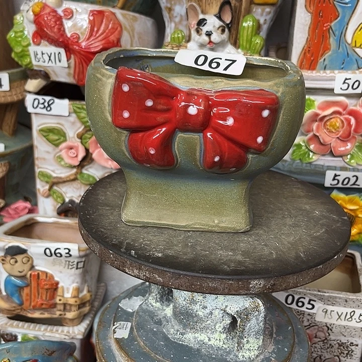 粗陶材质多肉花盆