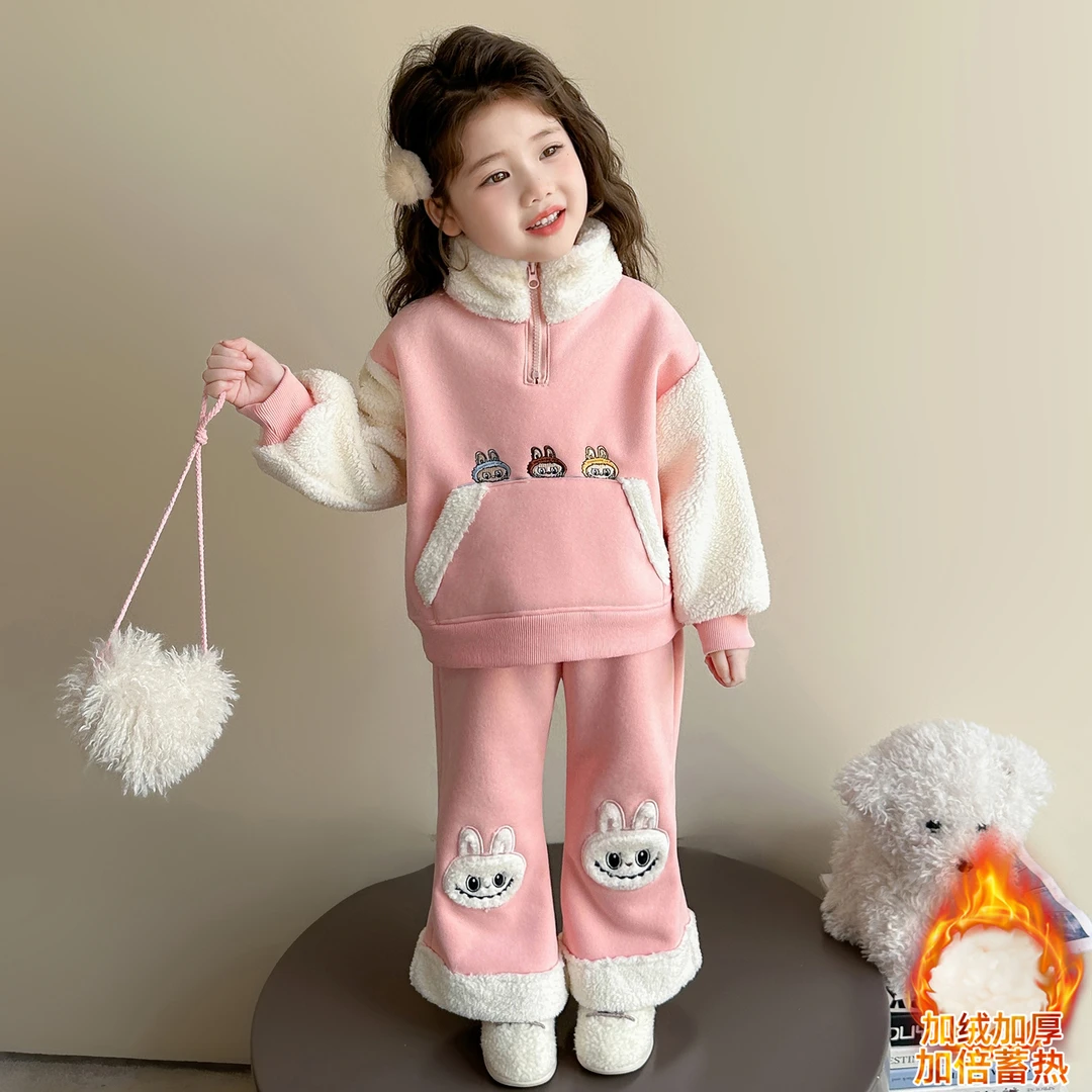 女童秋装2025新款中大童韩版洋气百搭休闲小宝宝女孩秋冬季儿童装