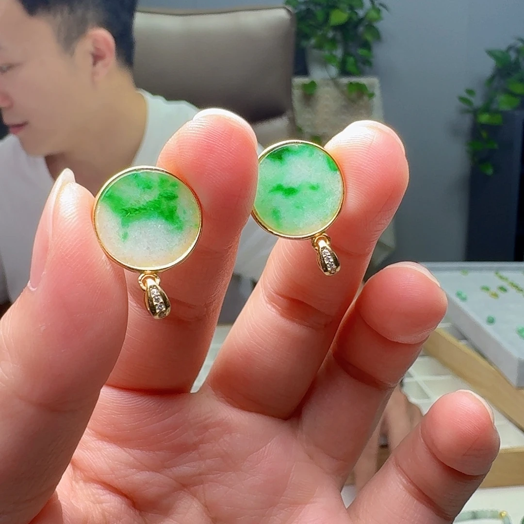 翡翠银S925镶嵌吊坠(不含链)多样性发货其一