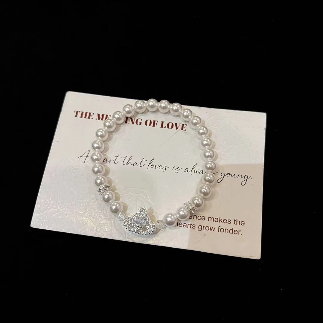 F777 6mm贝珠+土星设计款手串 多样性发一