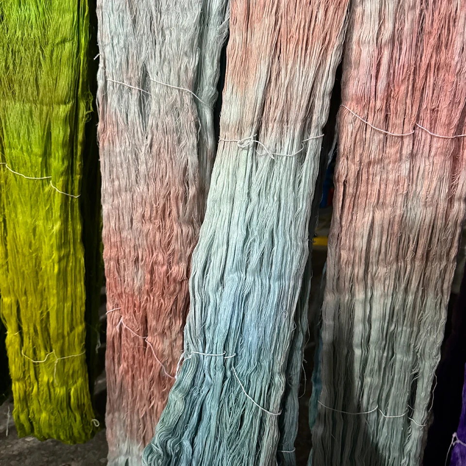 手染亚麻 长距离段然 夏季编织线