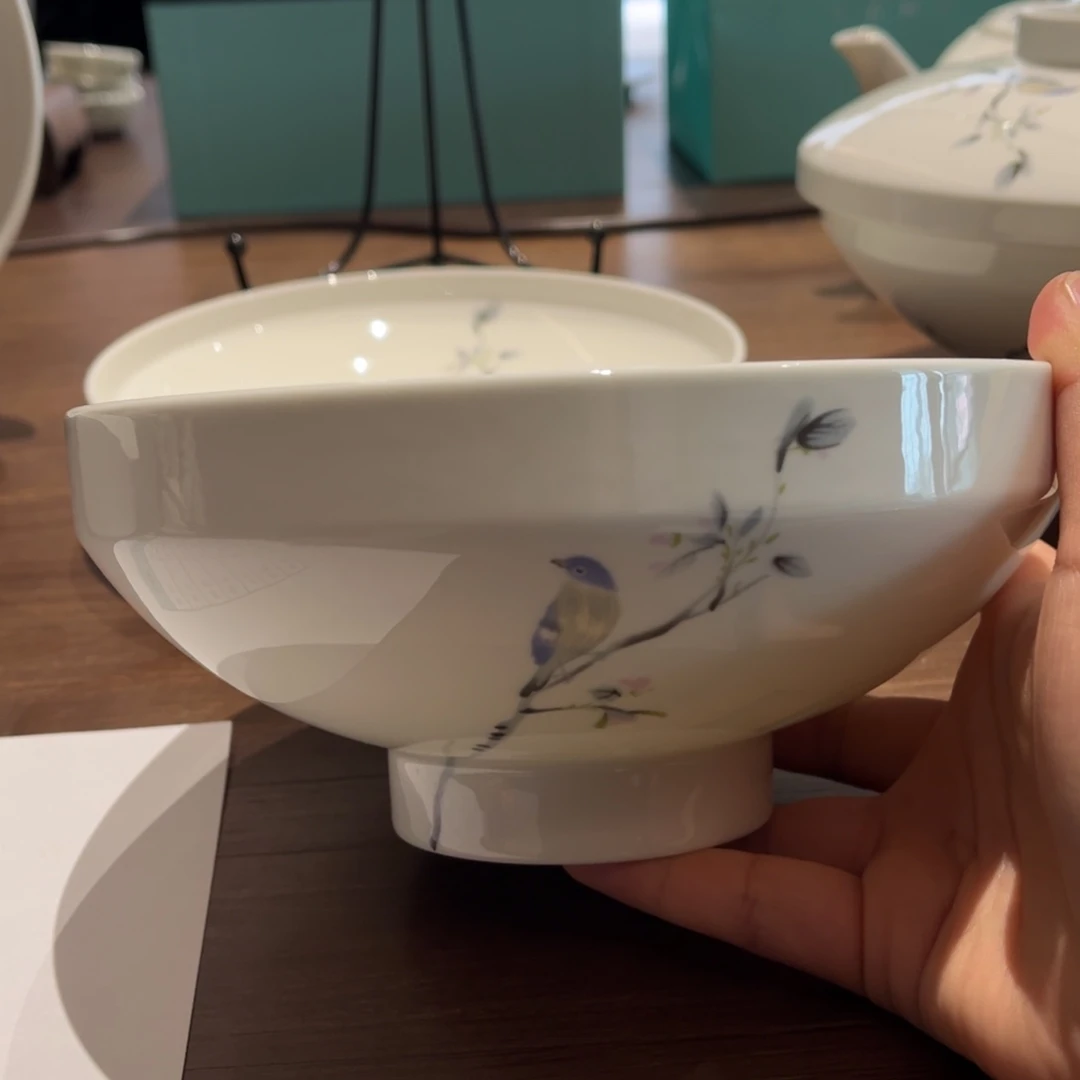 瓷片春风和雀18家和面碗