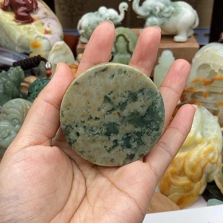 岫玉未镶嵌手把件D****g