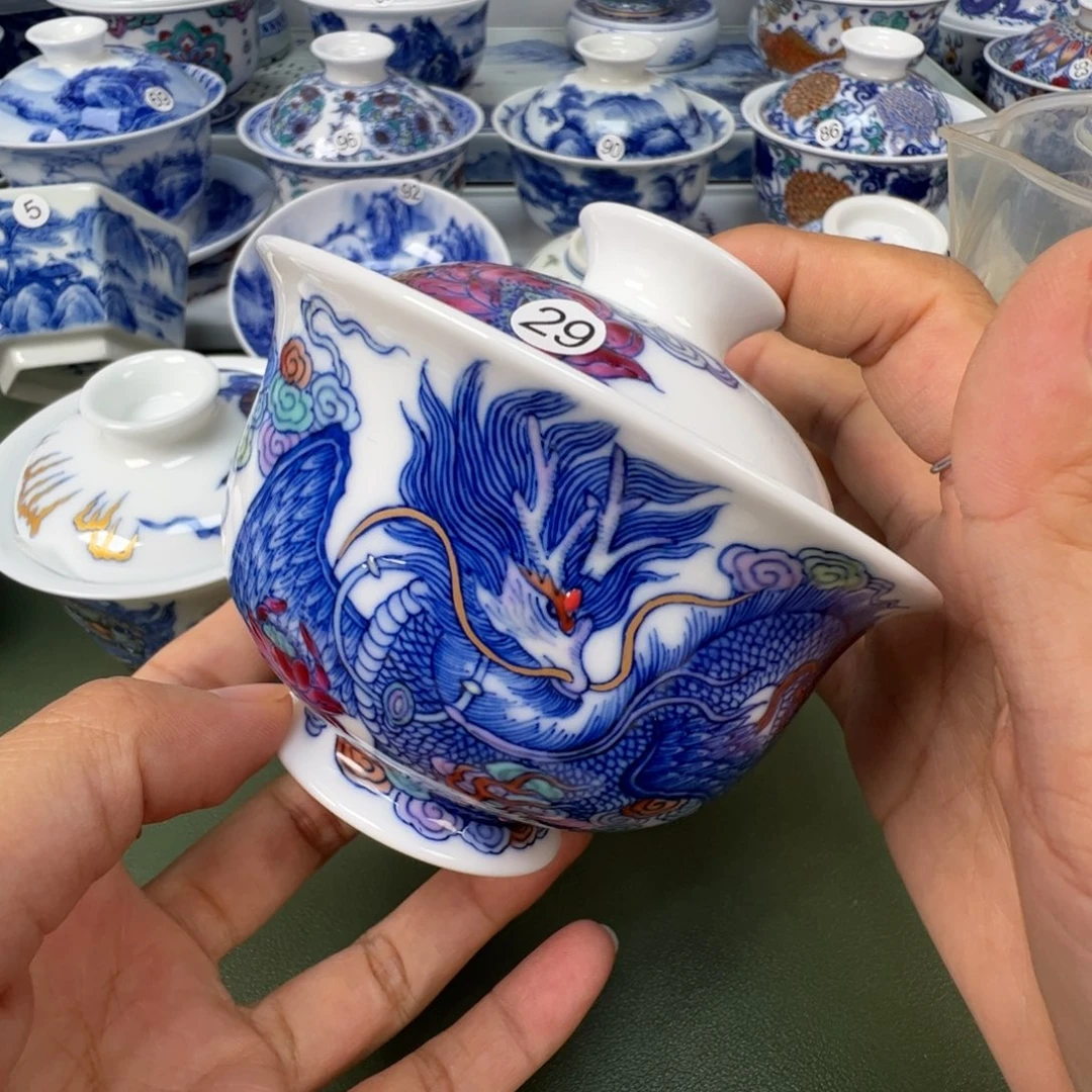 陶瓷景德镇纯手工纯手绘茶具木木29