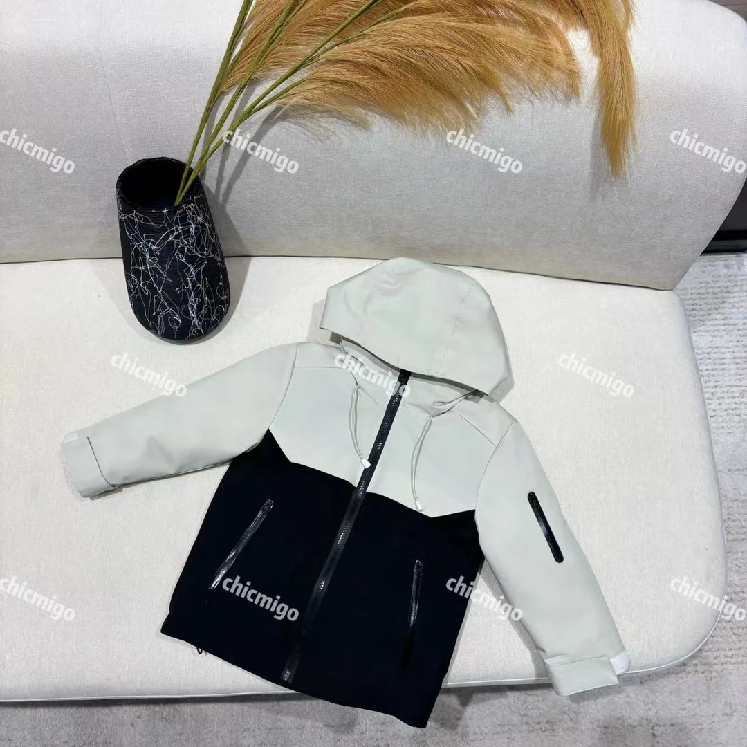 【Chicmigo高定童装】冬季款高定冲锋滑雪服轻奢三防90白鹅绒羽绒服