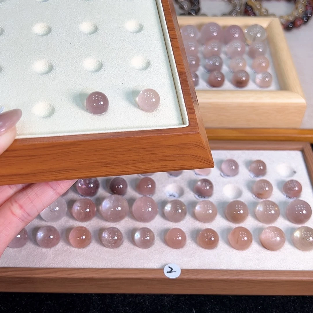 水晶手链未镶嵌?****?10.9m紫➕11.1m粉