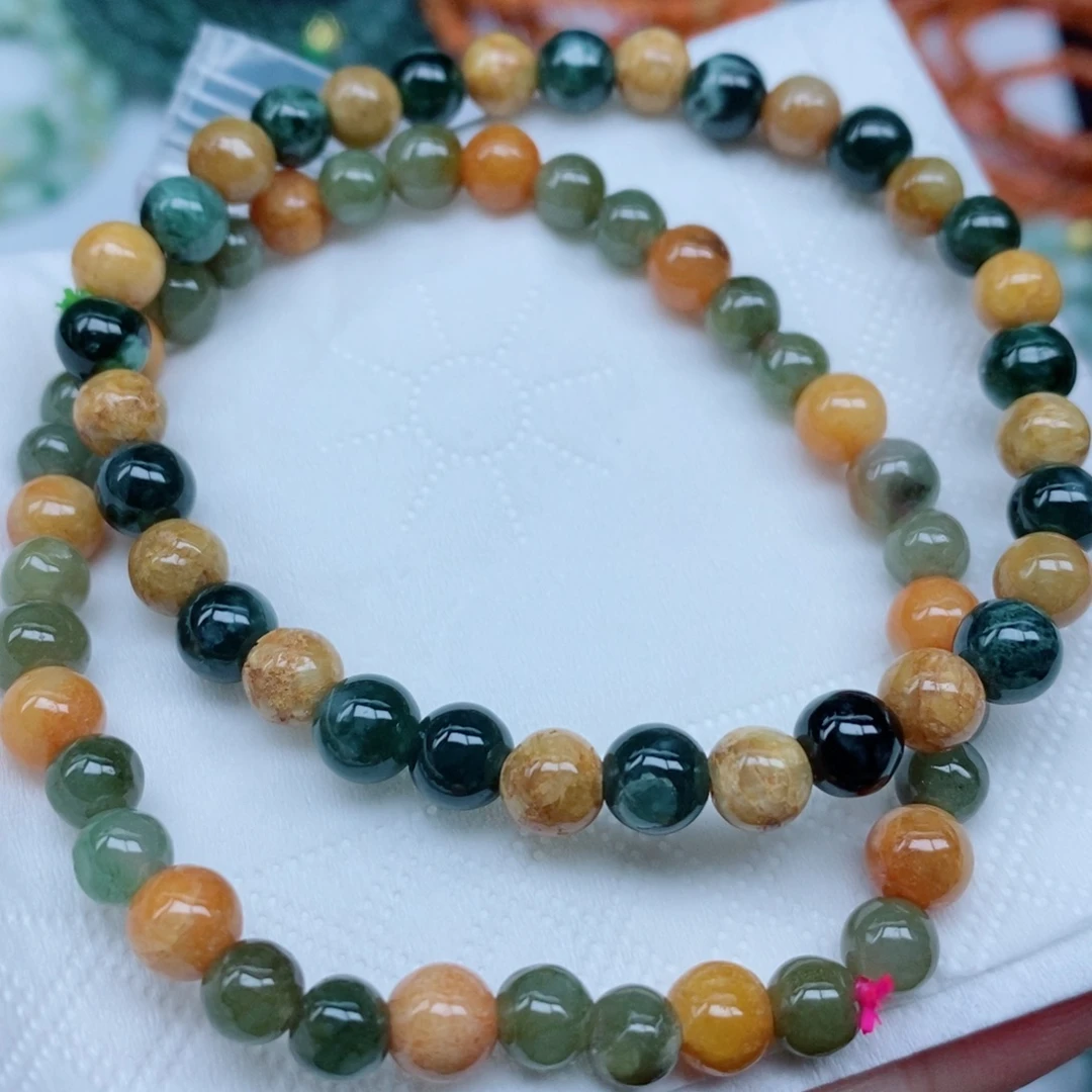 翡翠未镶嵌颈饰手串