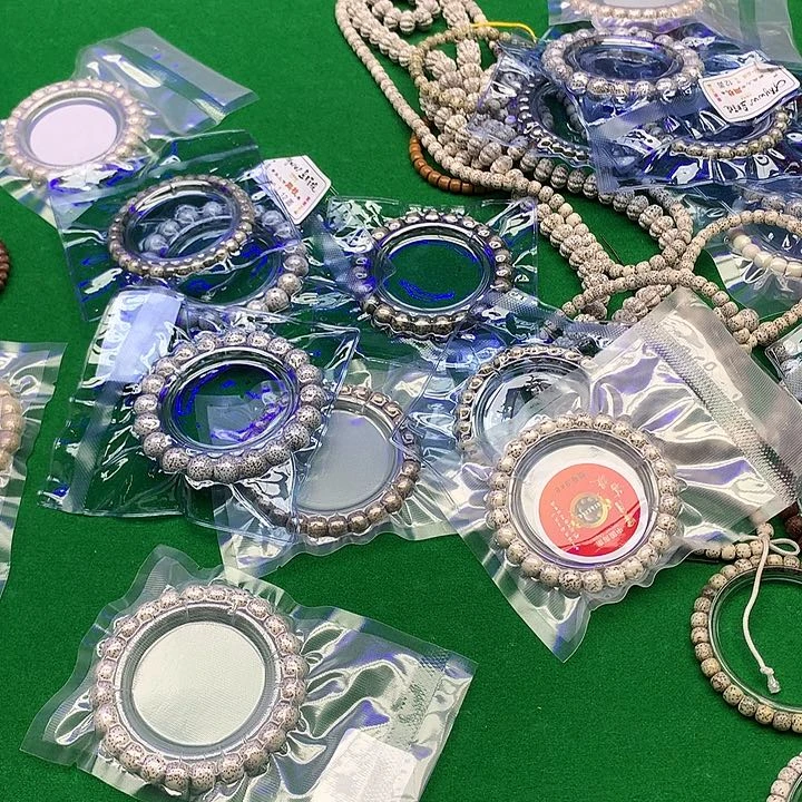 一***着星月菩提把件星月