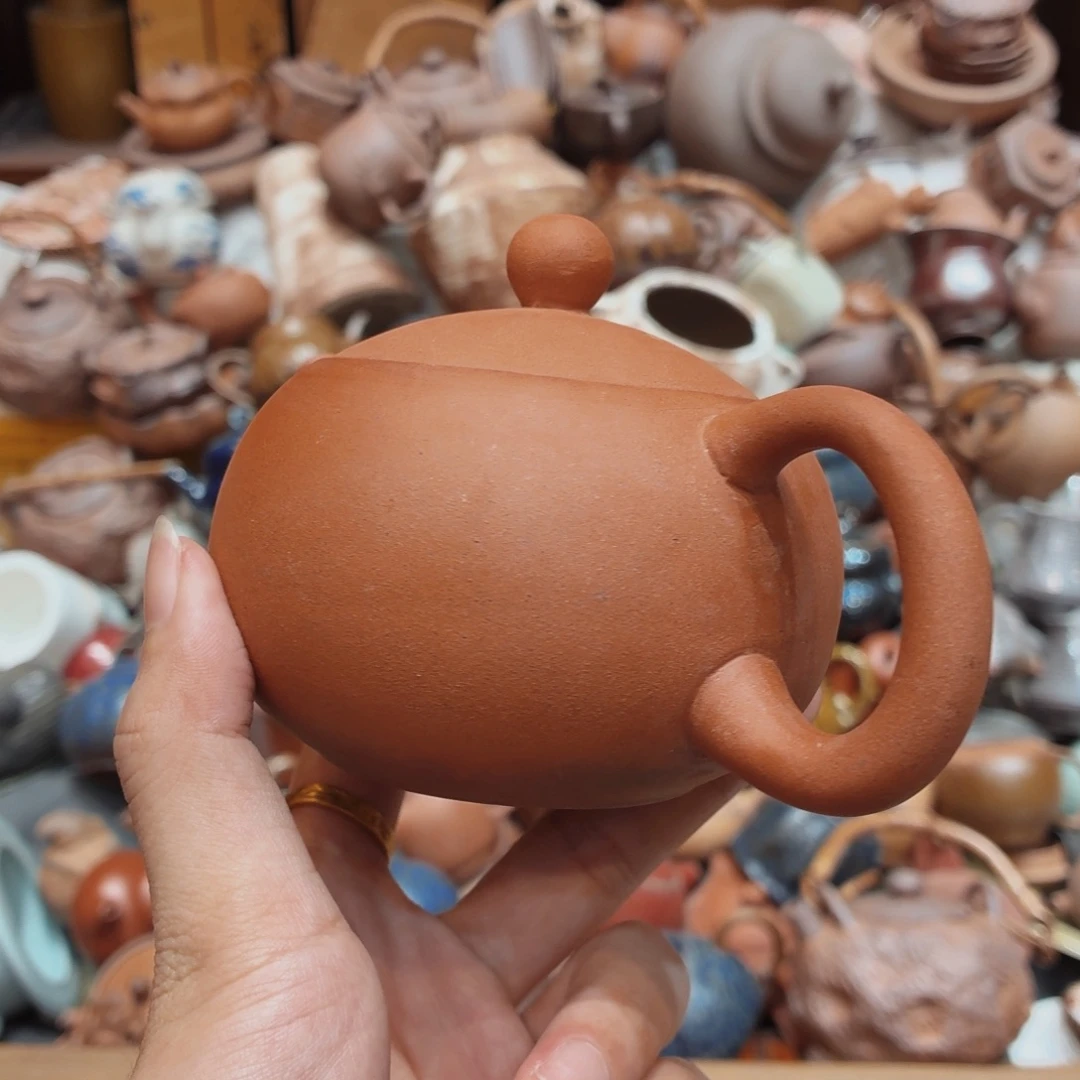 柴烧老岩泥高温茶器皿
