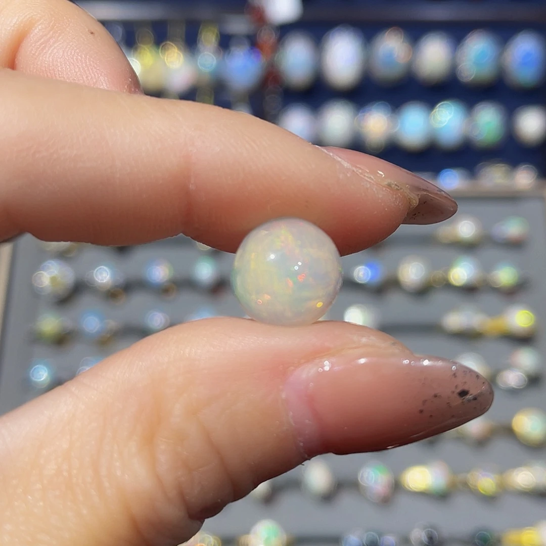 欧泊欧泊戒指银S925镶嵌帽**姐