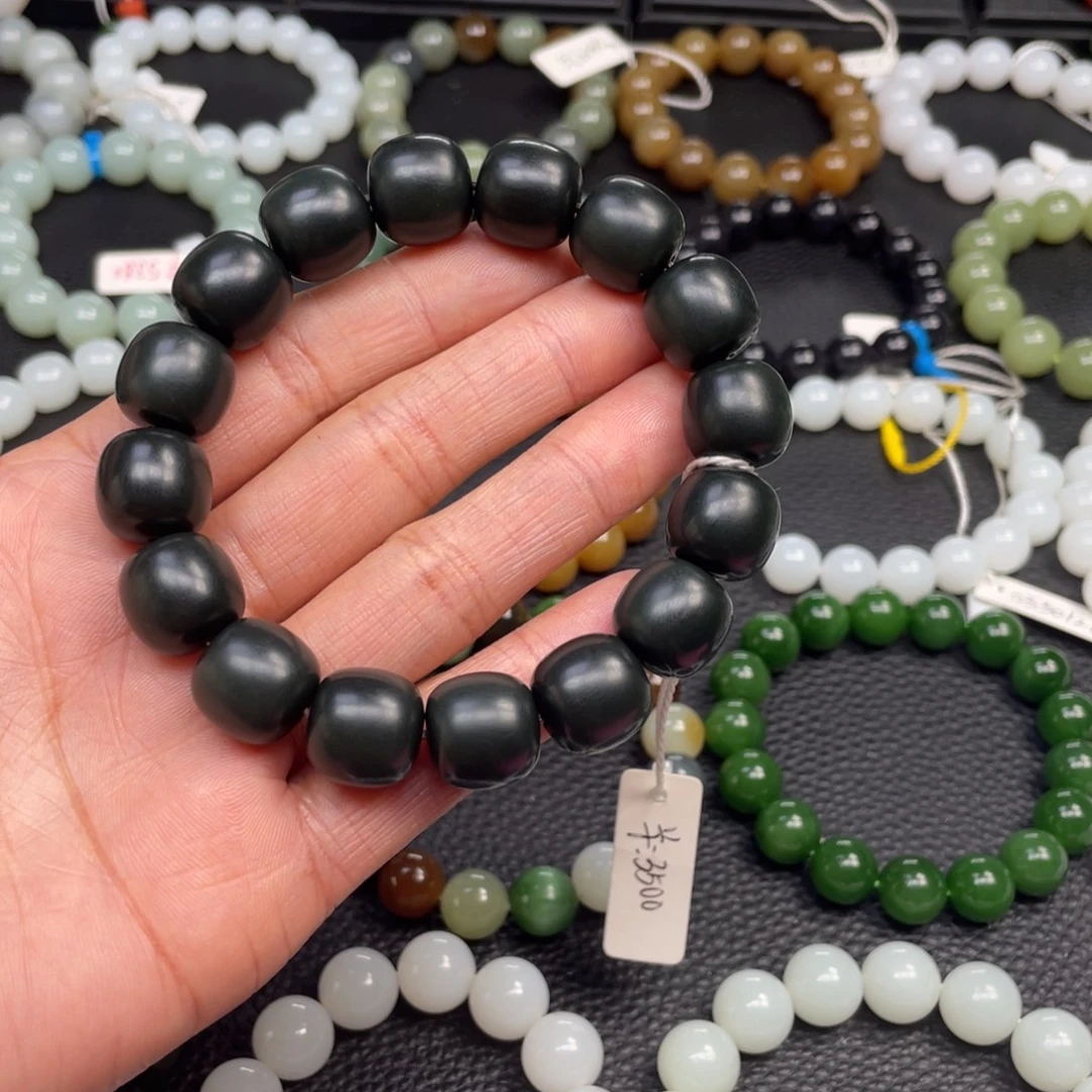 清***弦和田玉未镶嵌手链