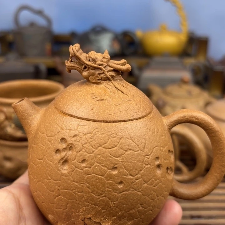 茶壶紫砂龙蛋原矿黄降坡原矿200c