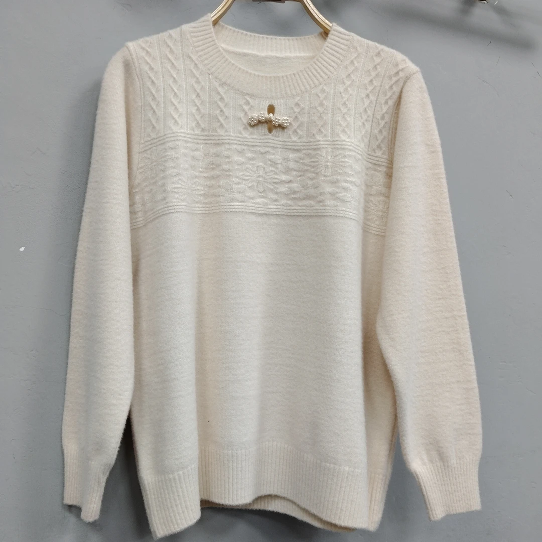 1200#新款女装时尚毛衣 白色