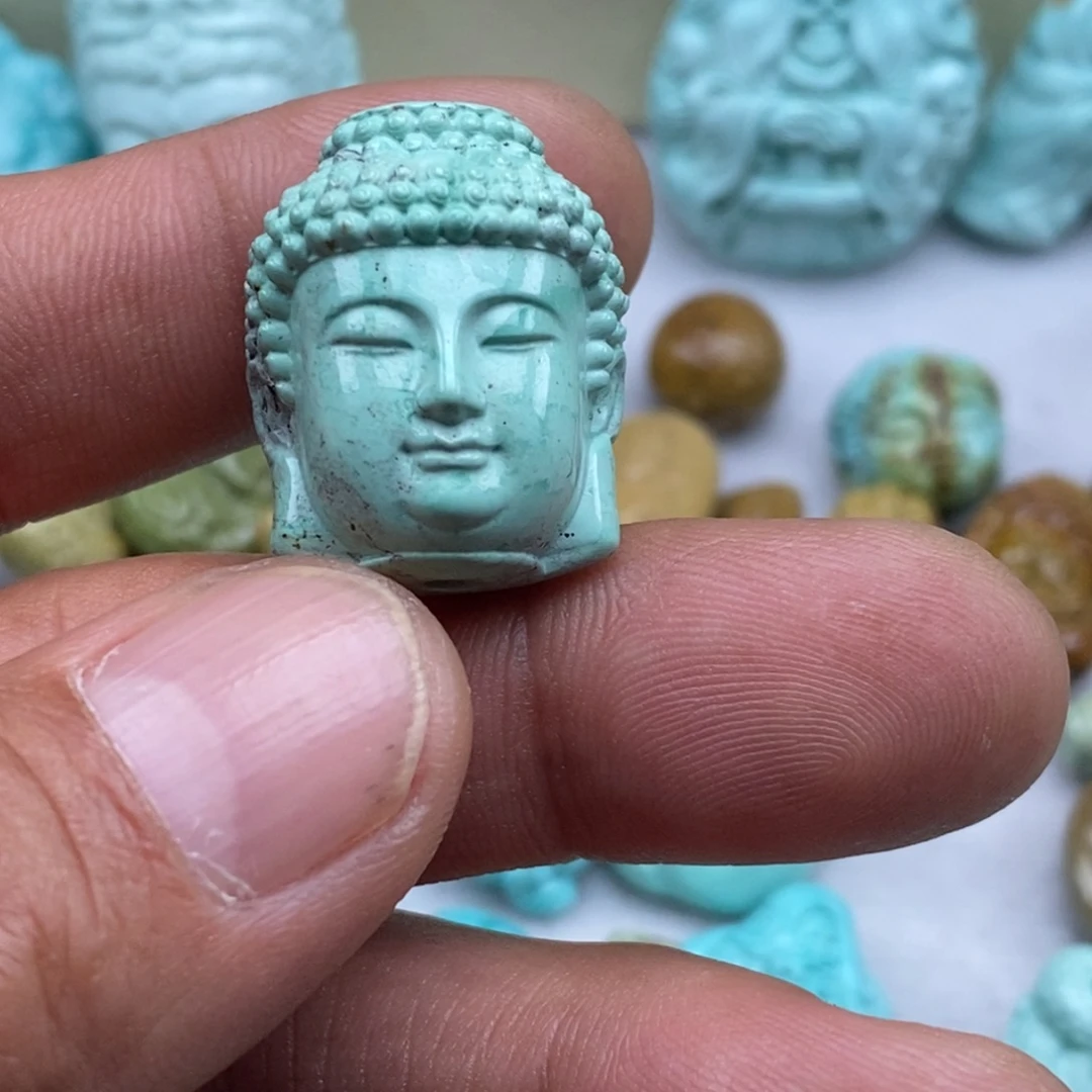 绿松石未镶嵌珠宝半成品