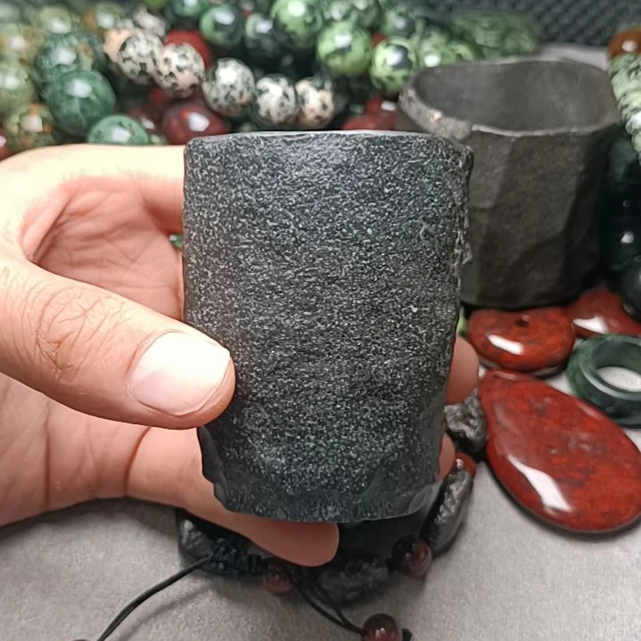 石英石纯铜养生舍利茶杯